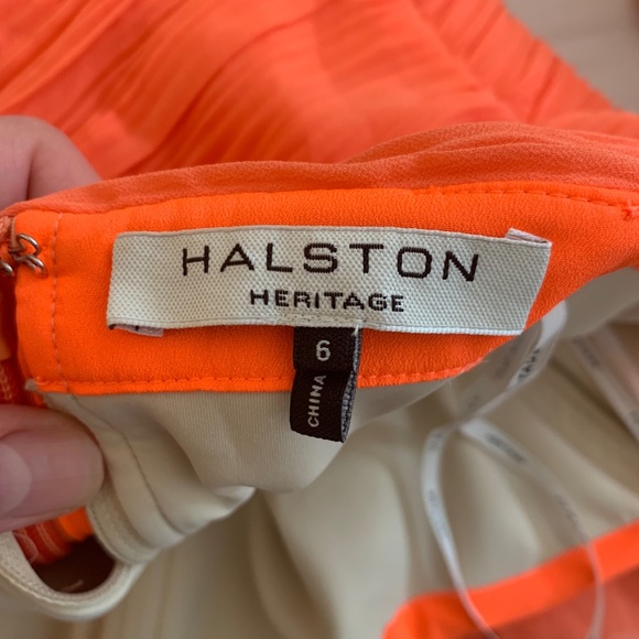 Halston Strapless Georgette Gown - Picture 5 of 11